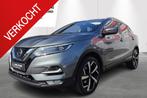 Nissan Qashqai DIG-T 140 Tekna + Glass Roof - incl 2 jaar KA, Voorwielaandrijving, Gebruikt, Zwart, 4 cilinders