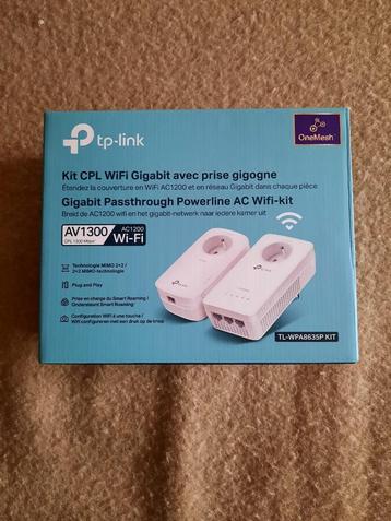 Wifi versterker TP-Link TL-WPA8630P KIT (AV1300 WiFi Powerli beschikbaar voor biedingen