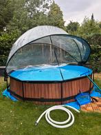 Zwembad met overkapping, Tuin en Terras, Zwembaden, Ophalen, Gebruikt, Minder dan 80 cm, Rond
