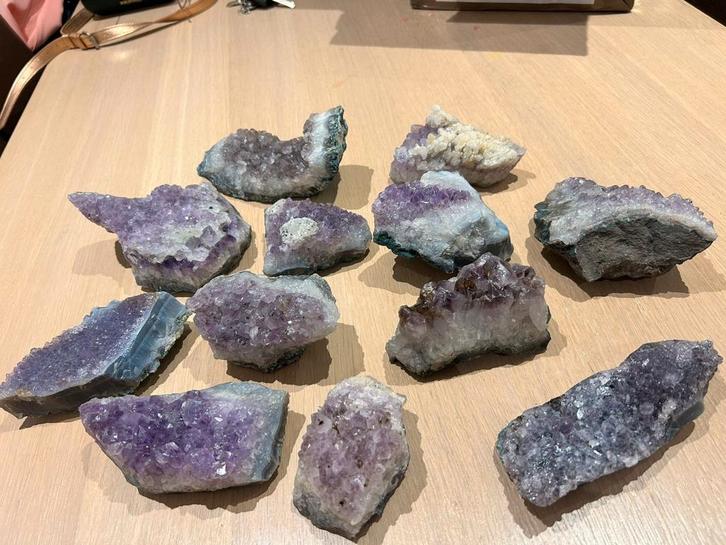 Drusses d'améthyste pierres et minéraux, Collections, Minéraux & Fossiles, Enlèvement ou Envoi