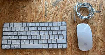 Clavier Apple TouchID + Magic Mouse 2, Informatique & Logiciels, Claviers, Enlèvement, Comme neuf