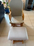 Fauteuil à bascule et pose pied, Enlèvement, Utilisé, Autres matériaux