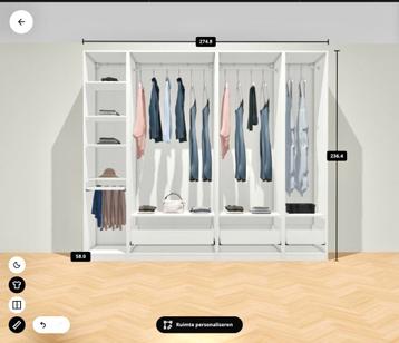 Dressing ikea pax armoire ikea penderie ikea garde robe ikea, Enlèvement, Utilisé