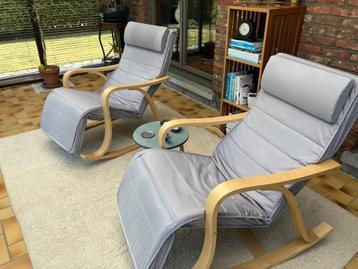 2 Schommelstoelen - relax - fauteuil  beschikbaar voor biedingen