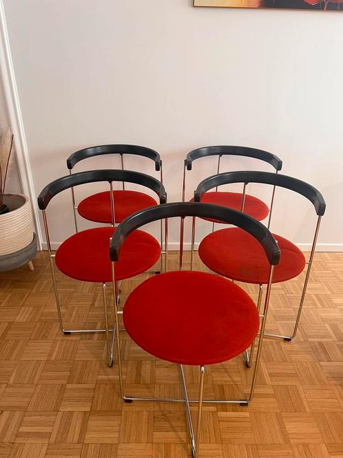 5 chaises V. Hardarson, Huis en Inrichting, Stoelen, Gebruikt, Twee, Hout, Zwart, Ophalen