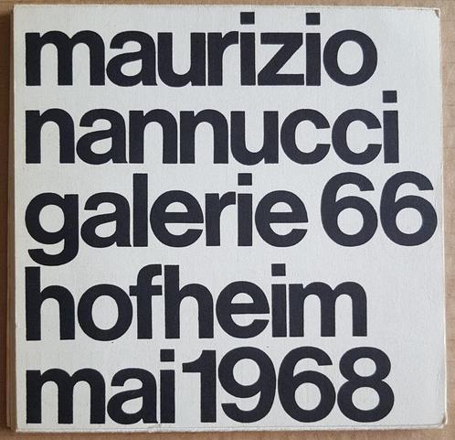 Maurizio Nannucci - Galerie 66 Hofheim mai 1968 - exclusive, Livres, Art & Culture | Arts plastiques, Comme neuf, Enlèvement ou Envoi