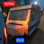 Caravan Adria 750kg Rijbewijs B foodtruck werfkeet bouw tuin, Caravans en Kamperen, Ophalen