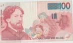 100 frank Belgie  James Ensor, Los biljet, Ophalen of Verzenden