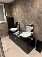 Complete Badkamer meubel waskommen kranen, Ophalen of Verzenden