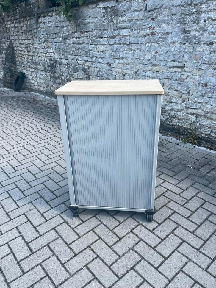 Verrijdbare bureau rolkast, Huis en Inrichting, Kasten | Roldeurkasten en Archiefkasten, Zo goed als nieuw, Ophalen