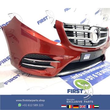 W447 VITO / V KLASSE AMG VOORBUMPER COMPLEET ROOD ORIGINEEL  beschikbaar voor biedingen