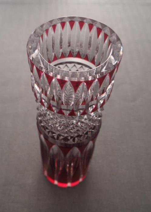 Vase en cristal, signé Val ST Lambert, Antiquités & Art, Antiquités | Vases, Enlèvement