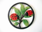 Gietijzeren onderzetter met lieveheersbeestjes, Ophalen of Verzenden