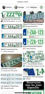 Plaque Z / sortie de fourrière / contrôle technique