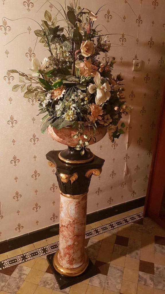 Zuil met bijhorende bloempot, Maison & Meubles, Accessoires pour la Maison | Colonnes & Piliers, Enlèvement