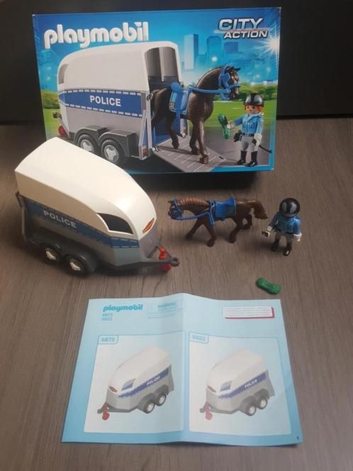 Playmobil 6922 " policière avec cheval et remorque", Enfants & Bébés, Jouets | Playmobil, Comme neuf, Ensemble complet, Enlèvement ou Envoi