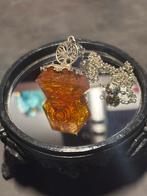 Pendel van Resin en barnsteen amber, Handtassen en Accessoires, Edelstenen, Ophalen of Verzenden, Zo goed als nieuw