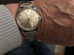 Swiss made vintage IAXA 17 rubis horloge met Incabloc, Handtassen en Accessoires, Overige merken, Zakhorloge, Staal, Met bandje