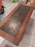 Massief houten salontafel, Ophalen, Gebruikt