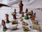 Santons Anciens 19 figurines, Collections, Religion, Enlèvement, Utilisé