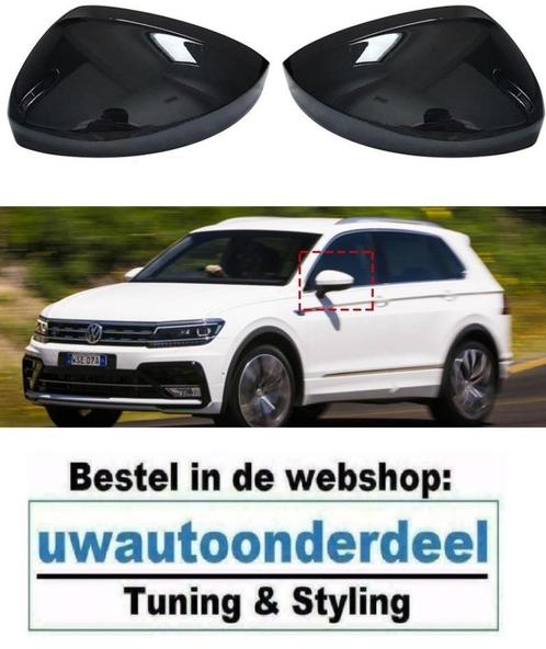 Hoogglans Zwart Spiegelkappen Geschikt Voor VW Tiguan 2, Auto diversen, Tuning en Styling, Verzenden