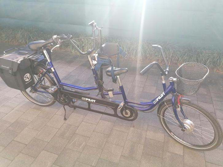 Huka copilot 24” Elektrische tandem, tip top in orde, Fietsen en Brommers, Fietsen | Tandems, Zo goed als nieuw, Minder dan 10 versnellingen