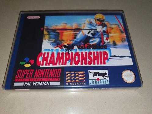 Val 'd Isere Championship SNES Game Case, Consoles de jeu & Jeux vidéo, Jeux | Nintendo Super NES, Comme neuf, Envoi
