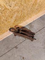 Dubbele industriële hijskatrol – scheepsblok / pulley, Gebruikt, Warandestraat 51, Nazareth, Info@keukiesshop.com, Ophalen