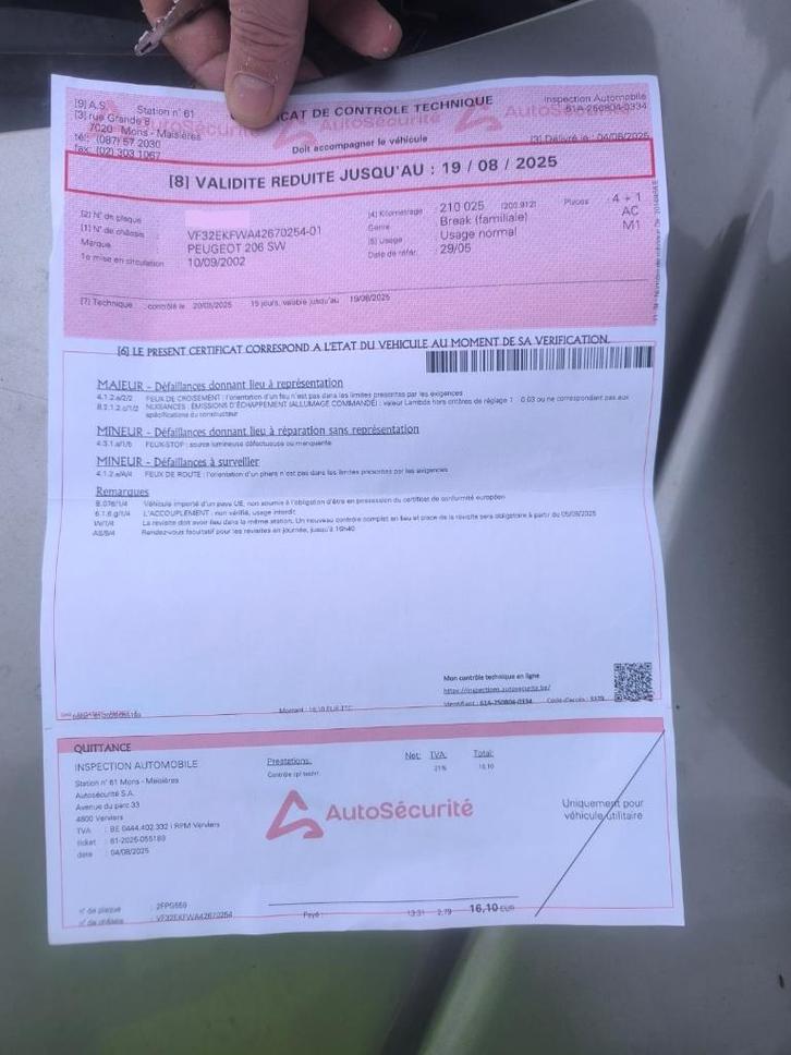 Peugeot 206 SW, Autos, Peugeot, Particulier, ABS, Airbags, Ordinateur de bord, Verrouillage central, Peinture métallisée, Attache-remorque