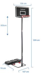 Basketpaal decathlon uitschuifbaar tot 3m60, Sport en Fitness, Basketbal, Ophalen, Zo goed als nieuw