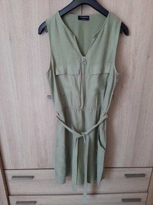 stijlvol jurkje FIT&FLARE ( yessica) maat 42/44, Kleding | Dames, Jurken, Zo goed als nieuw, Maat 42/44 (L), Groen, Ophalen of Verzenden