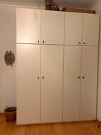 Stevige gebroken‑witte wandkast / opbergkast, Huis en Inrichting, Kasten | Overige, Ophalen, Zo goed als nieuw