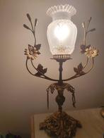 Vintage RETRO koperen lamp uit 1960 met glazen kap, Enlèvement