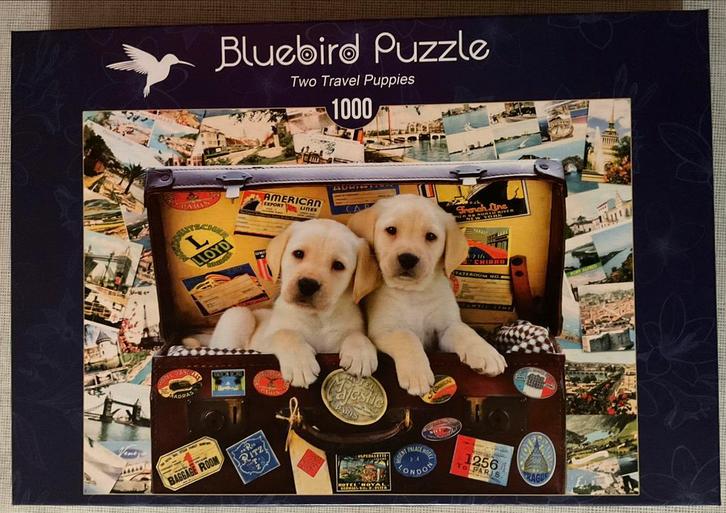 BLUEBIRD Puppies puzzel van 1000 p, Hobby en Vrije tijd, Denksport en Puzzels, Zo goed als nieuw, Legpuzzel, Ophalen of Verzenden