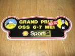 27,5 x 10 cm Grand Prix Motorcross Oss Sport Shell Sticker, Verzamelen, Ophalen of Verzenden, Nieuw, Sport