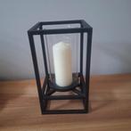 Windlicht, Ophalen, Zo goed als nieuw, Zwart, Metaal