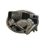 Boucle de ceinture squelette et bière, Kleding | Heren, Sans marque, Losse buckle of gesp, Zwart, Ophalen of Verzenden