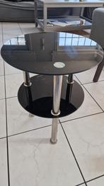 Glazen bijzettafel, Huis en Inrichting, Ophalen, Gebruikt