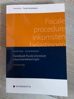 Handboek fiscale procedure inkomstenbelastingen (dertiende e, Boeken, Nieuw, Ilse De Troyer; Luk Vandenberghe, Ophalen of Verzenden