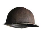 Battle damaged US M1 helm ardennen relic, Verzamelen, Verzenden