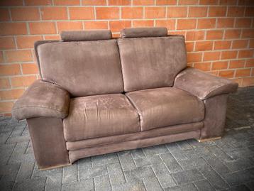 Salon / zetel - 2 zit / microfiber / als nieuw, Enlèvement, Utilisé, Tissus