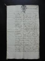 LEUVEN Anno 1757. Renteverdeling d'Eynatten-de Peuthy, Enlèvement ou Envoi