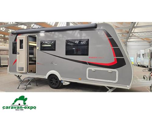 STERCKEMAN STARLETT GRAPHITE 480 CP, Caravans en Kamperen, Caravans, Bedrijf, tot en met 4, 1000 - 1250 kg, Sterckeman, 5 tot 6 meter