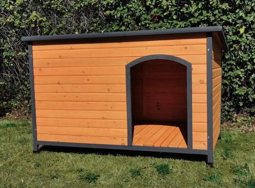 Niche XXL toit shingle noir niche GROS CHIEN niche GEANTE, Dieren en Toebehoren, Hondenhokken, Nieuw, Verzenden