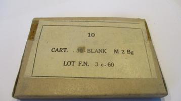Boite de 10 cartouches .30 BLANK Inerte ABL de la FN beschikbaar voor biedingen