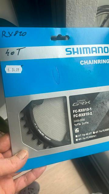 New 40t 1 x11 chainring GRX Shimano  beschikbaar voor biedingen