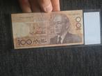 Bankbiljetten van Marokko 100 drhmes unc, Ophalen of Verzenden
