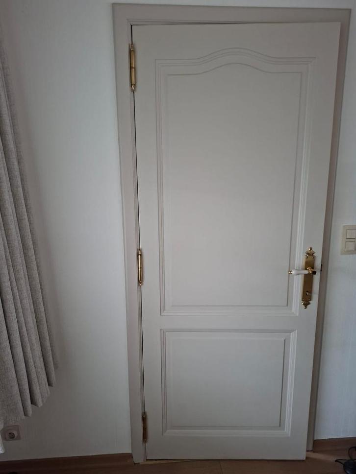 Eiken binnendeuren, Doe-het-zelf en Bouw, Deuren en Vliegenramen, Zo goed als nieuw, Binnendeur, 200 tot 215 cm, 80 tot 100 cm