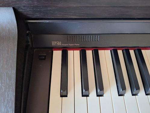 Piano Roland HP 504, Muziek en Instrumenten, Piano's, Zo goed als nieuw, Piano, Zwart, Digitaal, Ophalen