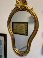 Klassieke Spiegel in goudverf GROOT en ongeschonden., 50 tot 100 cm, Minder dan 100 cm, Ophalen, Ovaal